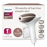 Philips Lumea IPL 8000 Series Haarentfernungsgerät mit SenseIQ Technologie – Alternative zur Laserhaarentfernung – 4 Aufsätze für Körper, Gesicht, Bikinizone & Achselhöhlen (BRI948/00)