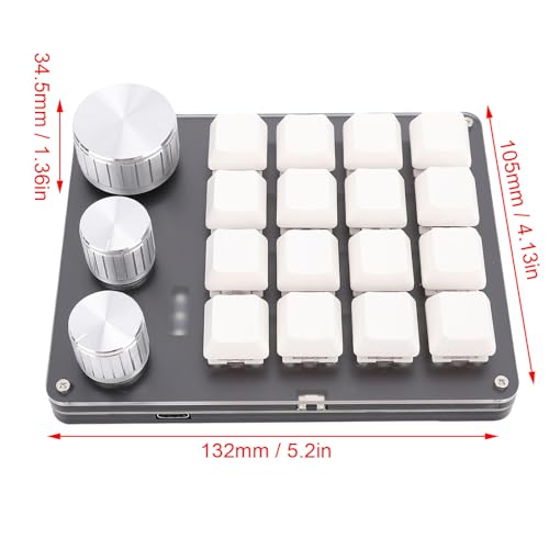Clavier programmable 16 clés blanc filaire pour le jeu - 7