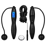 【最新型】縄跳び トレーニング 縄なし 2WAY使用 ジャンプロープ 子供 大人用 ダイエット カロリー消費 長さ調節可能 カウント機能 エクササイズ 男女兼用 スポーツ用品 室内/屋外