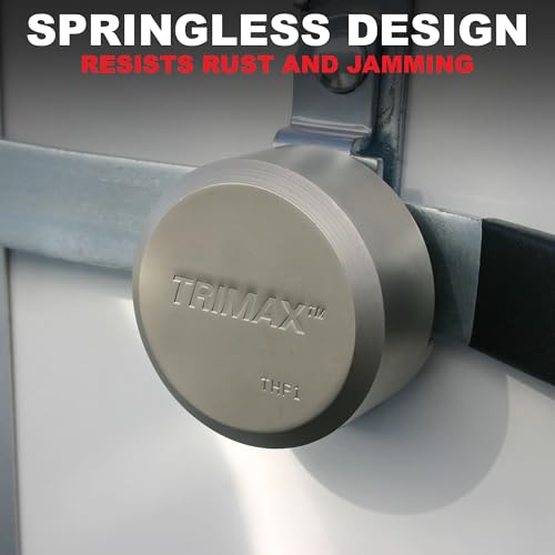Image of TRIMAX THP3XL - Trailer Door Lock (3 Pack Keyed Alike) - Shackleless Puck Lock for Trailers, Universal Fit, Weather Resistant