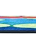Carpets for Kids 2201 ABC Caterpillar Literacy Classroom Nursery Room Rug 4ft 5in x 5ft 10in Rectangle Blue