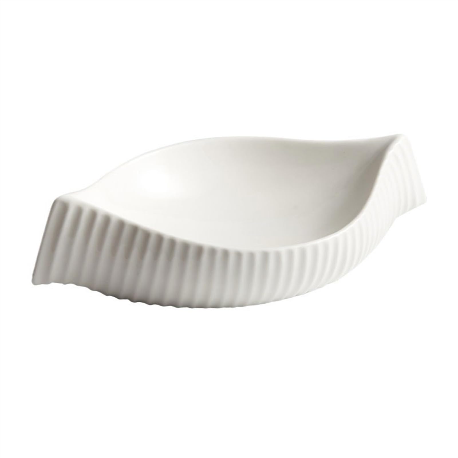 zastawa stołowa Chiński kreatywny ceramiczny talerz obiadowy w kształcie muszli Płytki talerz do użytku domowego Hotelowa restauracja Talerz przystawek zestaw zastawy stołowej(Średni)