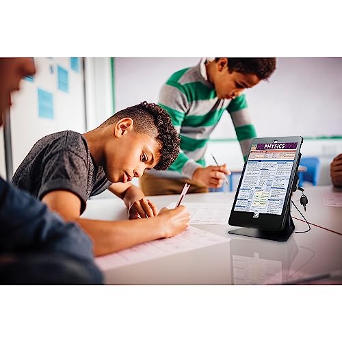 Image of Desktop Anti-Theft Stand - CTA Kiosk Stand with Stylus, Tether, and Aluminum Enclosure for iPad 7th / 8th / 9th Gen 10.2, inch iPad Air 3, & iPad Pro 10.7 inch and More (PAD-DASB) - Black