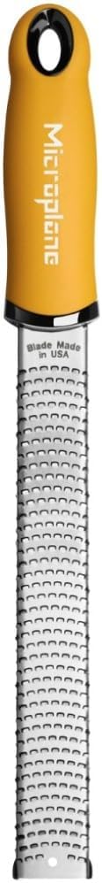 Microplane Premium Series Zester Grater, Mustard, Cheese, Grater, Ginger, Garlic, Almond, Chocolate, Onions, Official Microplane Japan