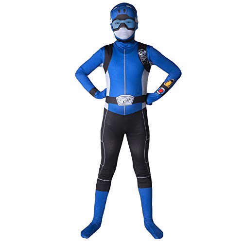 Morphsuits Official Kids Blue Power Rangers Costume - Large (Age 10-12) (KLPRBBL)