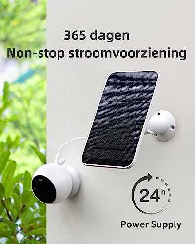 Noorio Solar Panel For Wireless Security Camera, Compatible With All Noorio Cameras, Continuous Power Supply, Ip65 Waterproof Solar Panel With 10Ft Charging Cable #TOP4