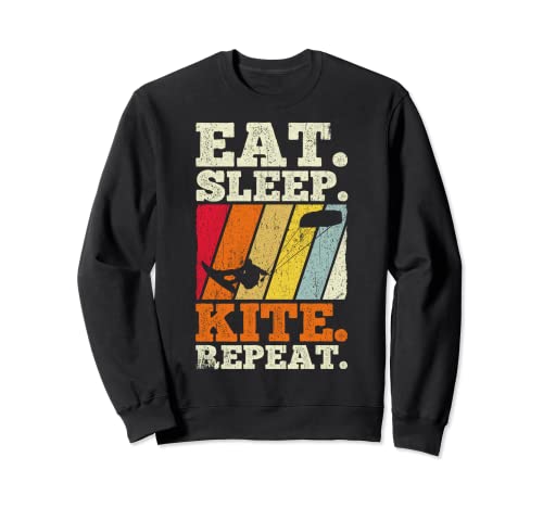 Kiteboarding Kite Kiting - Eat Sleep Kite Kitesurfing Saying Sudadera