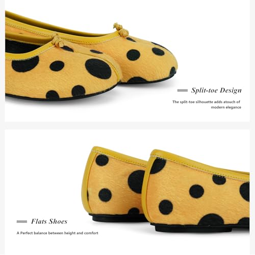 Image of Tabi Shoes Women Split Toe Shoes Wide Width Ballet Flats Comfort Casual Work Shoes for Women Office