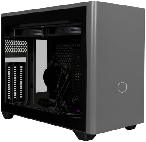 Cooler Master NR200P MAX SFF Small Form Factor Mini-ITX Case, Custom 280mm AIO, 850W SFX Gold PSU, Triple-slot Vertical Mount GPU, PCIe Gen4 Riser, Tempered Glass or Vented Panel (NR200P-MCNN85-SL0)