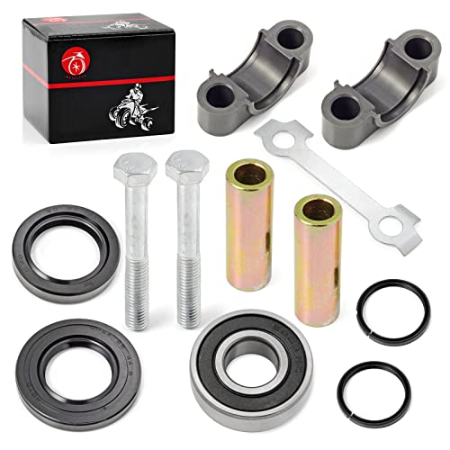 Steering Stem Bushing Seal Collar Bolt Bearing Oil Seal Kit for Yamaha Blaster Banshee Grizzly Raptor Warrior YFM 80 125 200 250 350 400 450 550 600 660 700 YFZ 450 1UY-23812-00-00 93112-31011-00