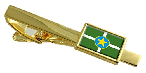 Pasador de corbata de oro premium Jackson City USA Bandera