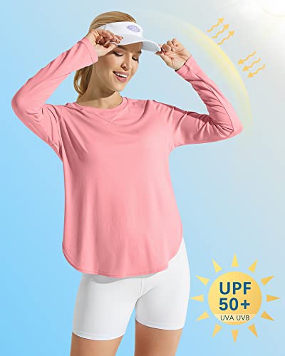 Image of G4Free Lightbreeze Womens UPF 50+ Long Sleeve Workout Tops Quick Dry UV Sun Shirt Running Gym Hiking Yoga Casual Lightweight