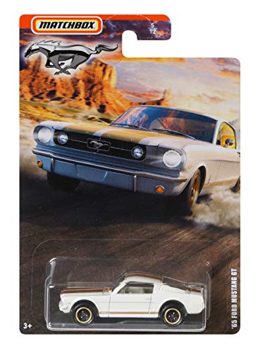MBX Matchbox '65 Ford Mustang GT 5/12, Blanco miniatura 1