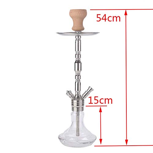 BGSFF Shisha Shisha, LED transparentes Acryl Shisha Set, mit Silikonschale, Schlauch, Holzkohlenhalter Komplettset LED… – Bild 5