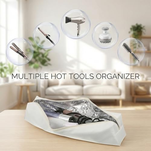 Bolso resistente al calor para planchas y rizadores 45 cm miniatura 5