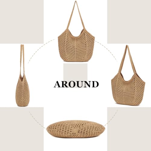 Bolso Tote de Crochet para Mujer Para Verano y Playa miniatura 6