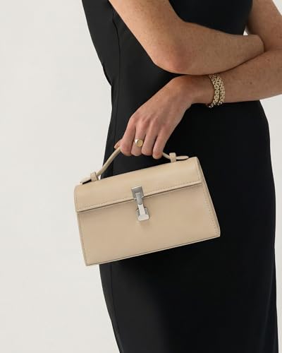 Image of Clutch Purses for Women - Small Purse Top Handle - Evening Bag - Adjustable Crossbody Handbag - Trendy PU Leather