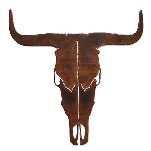 Imán Decorativo de Calavera de Vaca en Acero miniatura 1