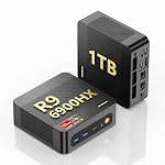 BOSGAME – BOSGAME P6 Mini PC Windows 11 Pro für Home Office & Gaming, 