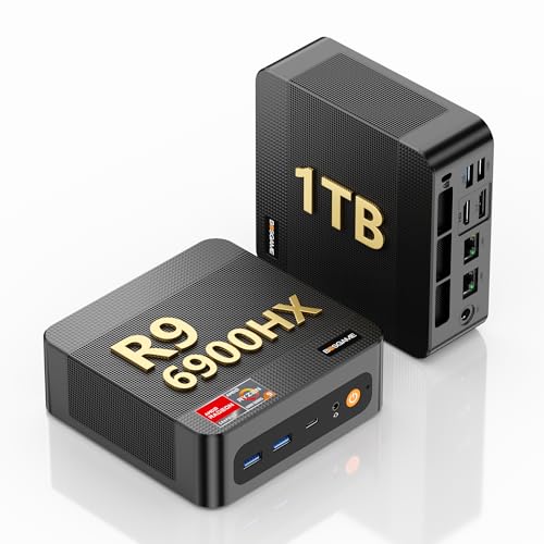BOSGAME P6 Mini PC win 11 pro, Ryzen 9 6900HX (8C/16T, up to 4.9