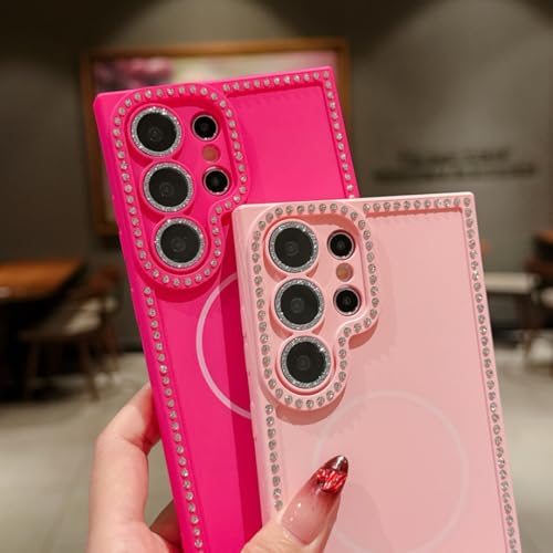 Coque magnétique S23 Ultra noire à induction puissante