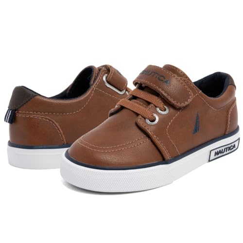 Image of Nautica Kids Adjustable Strap Shoes | Comfortable Casual Sneakers for Boys and Girls, Toddlers & Little Kids