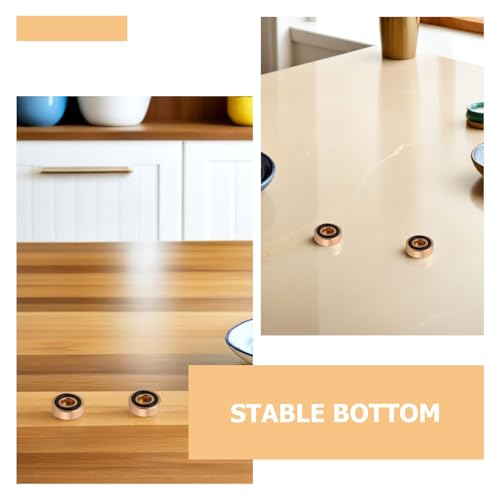 Patas de aluminio de alta resistencia doradas para accesorios de cocina, 4 uds 4