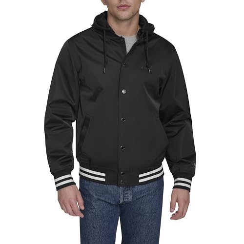 Champion Men's Lightweight Varsity Jacket with Jersey Hood