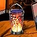 Waterproof Outdoor Solar Lanterns | Dancing Flames For All Conditions | Hanging Hollow Lanterns For Garden Patio Driveway Porch Gazebo Yard Patio Balcony Pool Fence Driveway