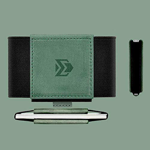 Image of Minimalist Slim Wallet Credit Card Holders - Elastic Small Front Pocket Wallet For Men Women