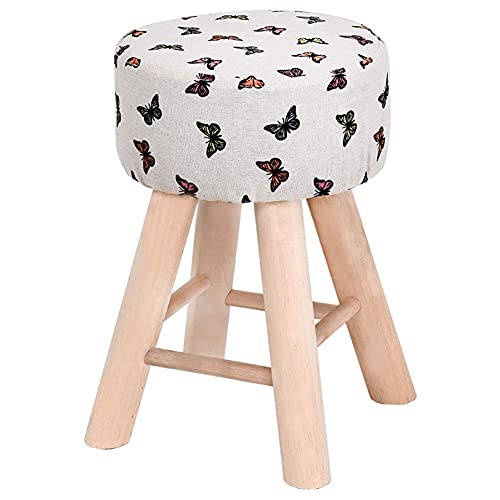 Tabouret de bar stable anti-chute en pin pour petits espaces