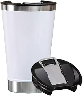 Copo térmico 473ml cerveja água café refrigerante (branco)