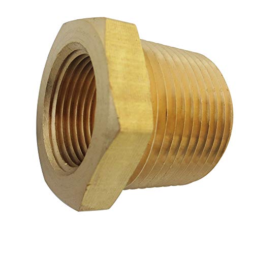 12-NPT-Male-x-14-NPT-Female-Brass-Bushing-Reducer-Reducing-Pipe-Adapter-Fitting-5pcs-1200-PSI