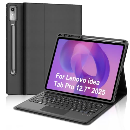 Teclado bluetooth desmontable para Lenovo Tab Pro 12.7 2025 con trackpad integrado