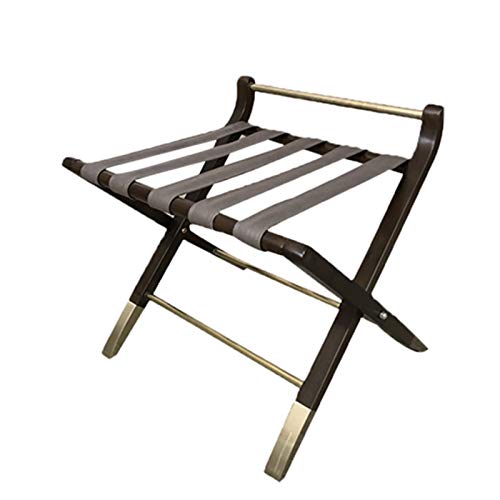 Genérico Portaequipajes, Portaequipajes, Portaequipajes Plegable, Mobiliario de Hotel, para oficinas de Ventas, Habitaciones Modelo, Habitaciones de Hotel (Color: Negro, Tamaño: 60x50x53cm)