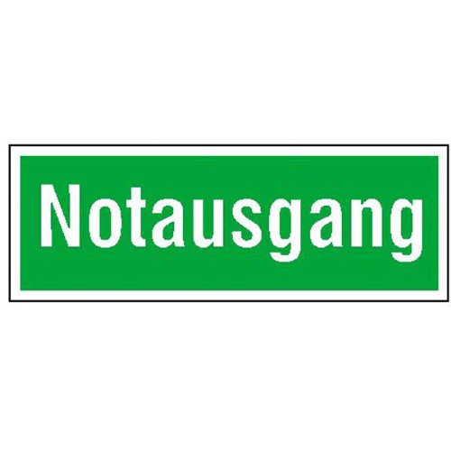 Placas Autoadhesivo 105X297 Mm Salida De Socorro En Oferta Placa De Lámina De Emergencia 105 X 297 Mm