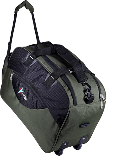 Image of 65L Duffle Bags for travellings | Lightweight Polyester air Bag for travellin Travel Bag for man | Hand Carry Bag for Women Travel trollybag for WeekendTrip(15 x 12 x 15 inch) Luggage Bags for Women