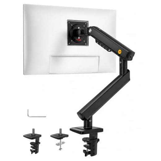 NB SmooVex™ Monitor Mount, Monitor Stand fits up to 32 Inch, Mechanical Spring Mount, VESA 75/100 mm, Model-A5(Black)
