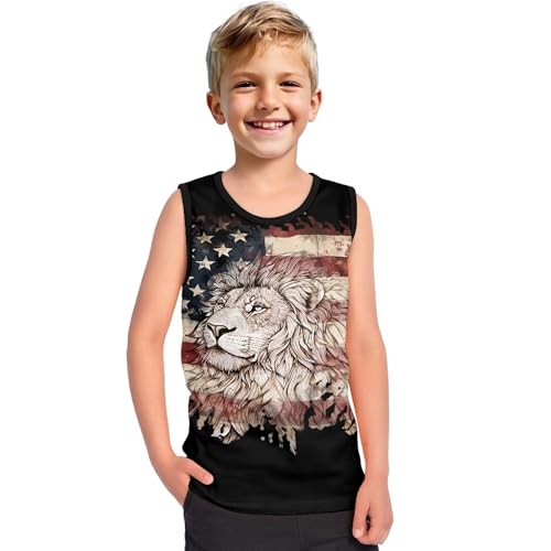 Tank Tops for Boys Casual Graphic Crew Neck Sleeveless T Shirts Kids Comfy Breathable Summer Athletic Tank2