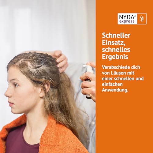 NYDA Express Läusemittel: Effektives Läusespray und Läusekamm gegen Läuse & Nissen, rasche Behandlung in 10 Min, gute Verträglichkeit, physikalisch wirksam – Bild 3