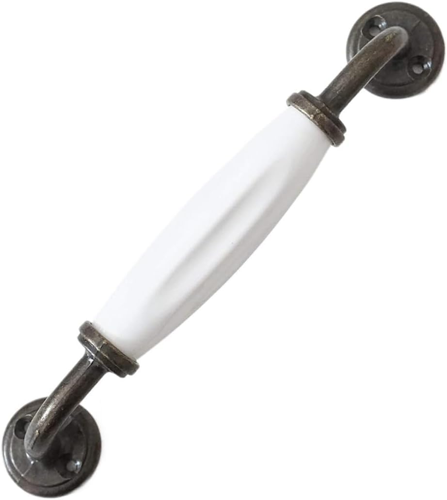 PAQWTYB Pulls, 1pc Ceramic Hardware Antique Bronze Wardrobe Cupboard Door Knobs