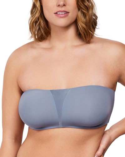 Image of HSIA Strapless Bra for Big Bust Women, Plus Size Full Coverage Bandeau Fiery Bra Anti-Slip Underwire Support for Large Breast