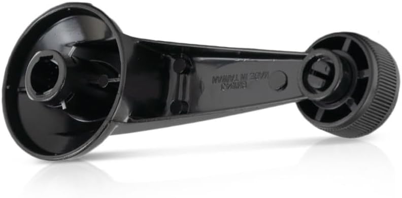 KarParts360 for Chevy S10 Window Crank 1994 95 96 1997 Driver OR Passenger Side | Single Piece | Front OR Rear | Smooth Black | w/Knob | Metal | GM1354107 | 15647685