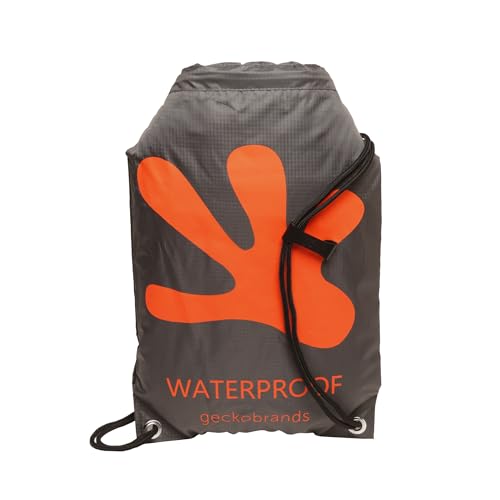 Image of geckobrands Embark 10L Drawstring Backpack - Waterproof, Lightweight Dry Bag for Beach, Hiking, and Light Water Activities