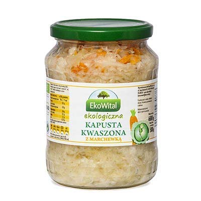 Chucrut con zanahoria BIO 680 g / 500 g EkoWital