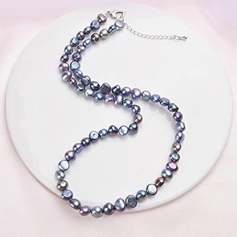 ZXCW Real 7-8mm Freshwater Pearl Necklace Cover