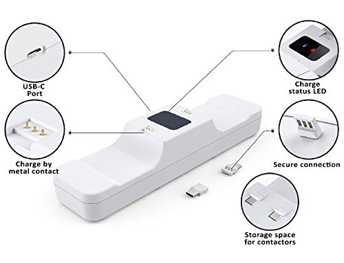 Station de recharge Subsonic pour 2 manettes DualSense PS5 blanche - 4