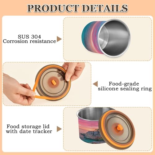 Envase hermético de acero inoxidable para café 17oz miniatura 4