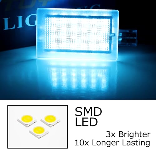 Lámpara LED iJDMTOY super brillante azul hielo para maletero miniatura 2
