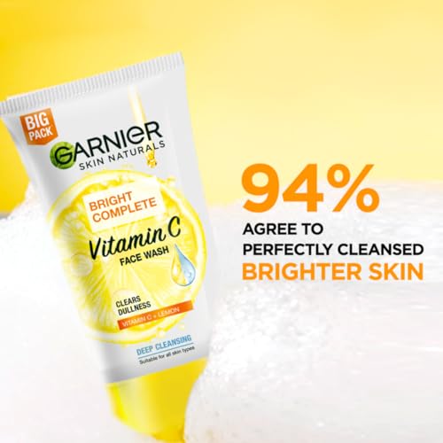 Garnier Skin Naturals, Facewash, Cleansing and Brightening, Bright Complete, 100 g - Image 4